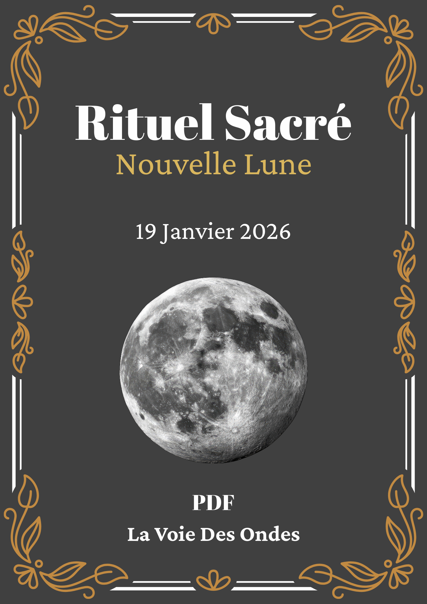 🌑 Rituel Sacré de Nouvelle Lune — PDF 19 janvier